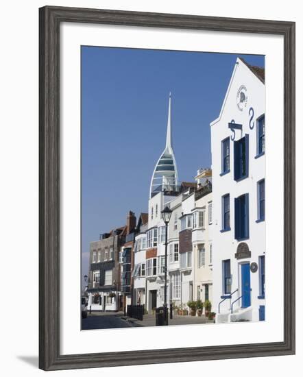 Old Portsmouth with the Spinnaker Tower Behind, Portsmouth, Hampshire, England, UK, Europe-Ethel Davies-Framed Photographic Print