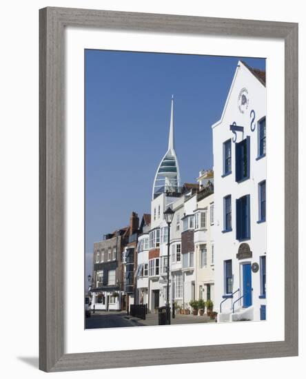 Old Portsmouth with the Spinnaker Tower Behind, Portsmouth, Hampshire, England, UK, Europe-Ethel Davies-Framed Photographic Print