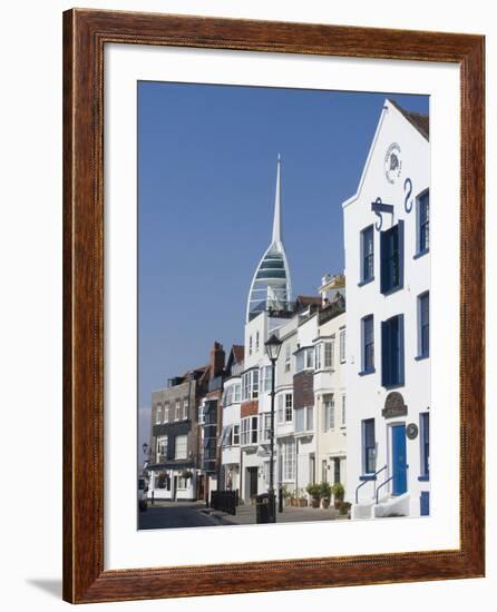 Old Portsmouth with the Spinnaker Tower Behind, Portsmouth, Hampshire, England, UK, Europe-Ethel Davies-Framed Photographic Print