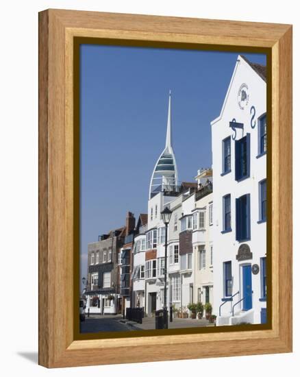 Old Portsmouth with the Spinnaker Tower Behind, Portsmouth, Hampshire, England, UK, Europe-Ethel Davies-Framed Premier Image Canvas