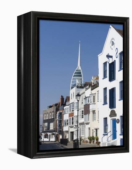 Old Portsmouth with the Spinnaker Tower Behind, Portsmouth, Hampshire, England, UK, Europe-Ethel Davies-Framed Premier Image Canvas