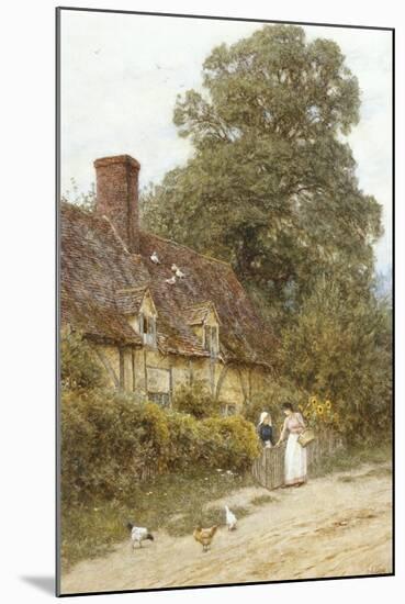 Old Post Office, Brook, Near Witley-Helen Allingham-Mounted Premium Giclee Print