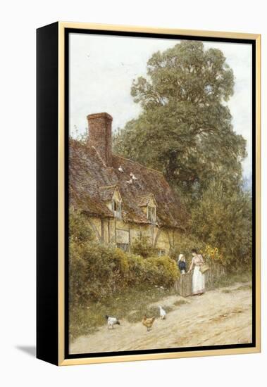 Old Post Office, Brook, Near Witley-Helen Allingham-Framed Premier Image Canvas