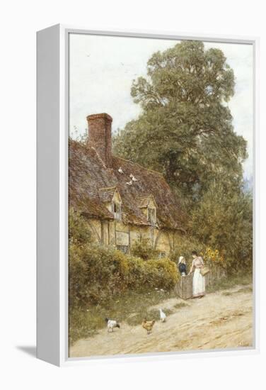 Old Post Office, Brook, Near Witley-Helen Allingham-Framed Premier Image Canvas