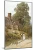 Old Post Office, Brook, Near Witley-Helen Allingham-Mounted Giclee Print