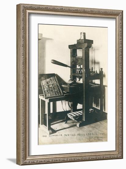 Old Printing Press--Framed Art Print