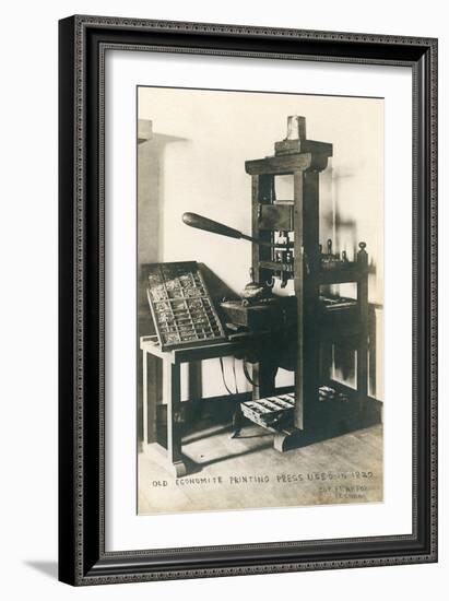 Old Printing Press--Framed Art Print