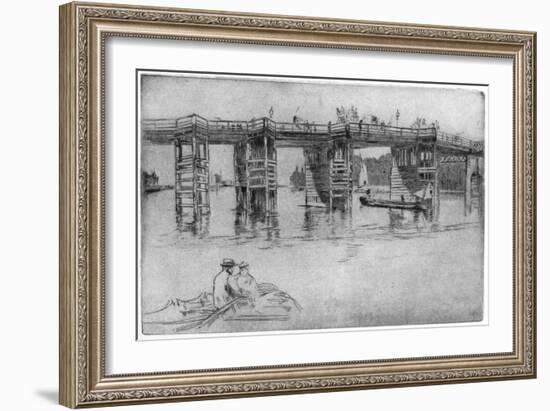 Old Putney Bridge, 1879-James Abbott McNeill Whistler-Framed Giclee Print