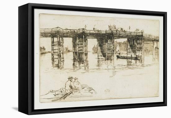 Old Putney Bridge, 1879-James Abbott McNeill Whistler-Framed Premier Image Canvas