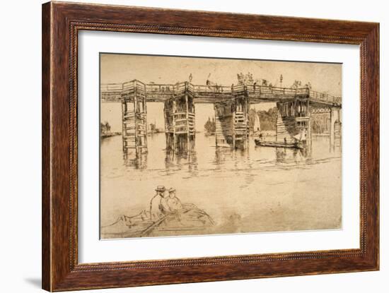 Old Putney Bridge, 1879-James Abbott McNeill Whistler-Framed Giclee Print