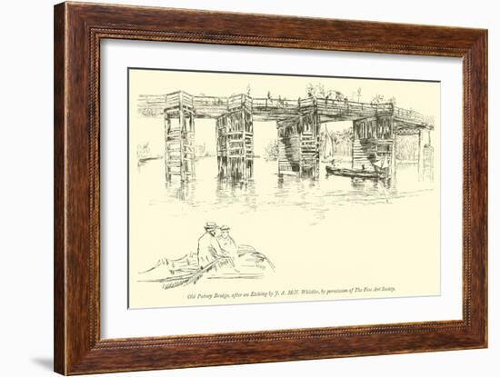 Old Putney Bridge-James Abbott McNeill Whistler-Framed Giclee Print