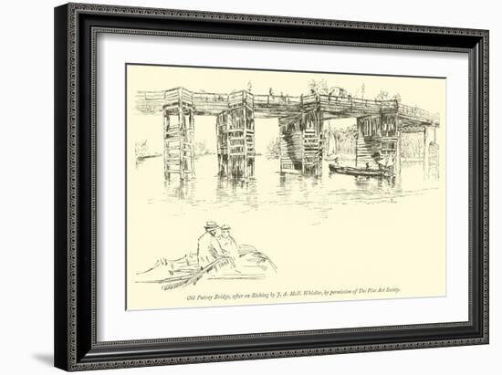 Old Putney Bridge-James Abbott McNeill Whistler-Framed Giclee Print