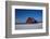 Old Red Barn and Truck after Snow Storm-Terry Eggers-Framed Photographic Print