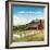 Old Red Barn with Words-David Cater Brown-Framed Art Print