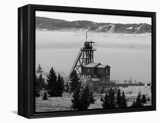 Old Relics Of Historic Mines Rise Above The Clouds In Butte, Montana-Austin Cronnelly-Framed Premier Image Canvas