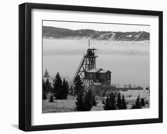 Old Relics Of Historic Mines Rise Above The Clouds In Butte, Montana-Austin Cronnelly-Framed Photographic Print