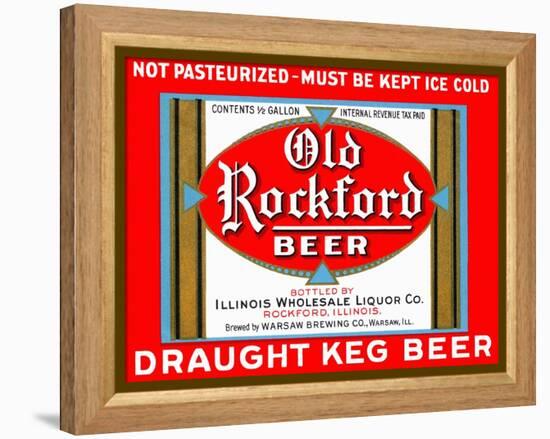 Old Rockford Beer-null-Framed Stretched Canvas