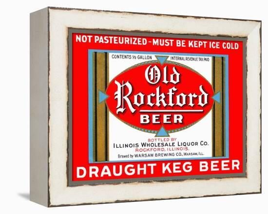 Old Rockford Beer-null-Framed Stretched Canvas