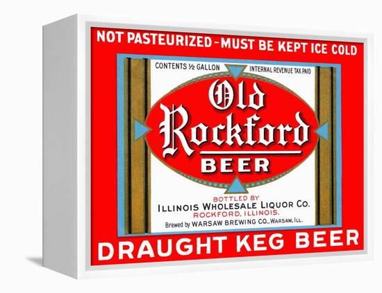 Old Rockford Beer-null-Framed Stretched Canvas