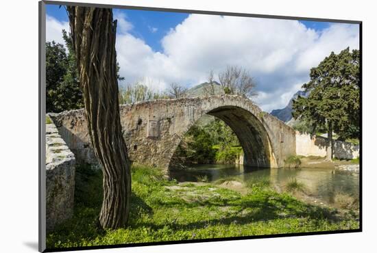 Old Roman Bridge, Preveli, Crete, Greek Islands, Greece, Europe-Michael Runkel-Mounted Photographic Print