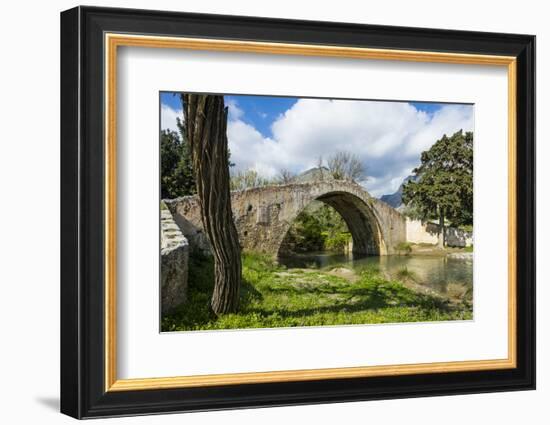 Old Roman Bridge, Preveli, Crete, Greek Islands, Greece, Europe-Michael Runkel-Framed Photographic Print