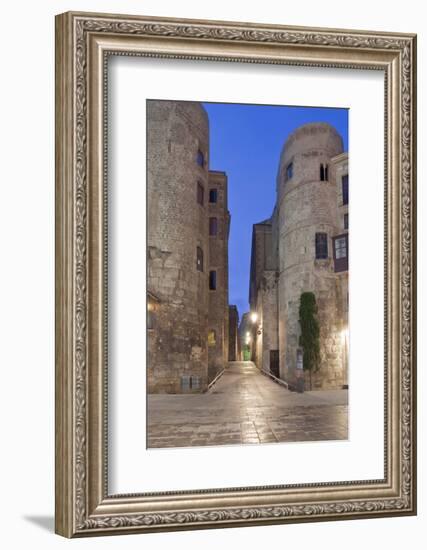 Old Roman Gate at Dawn, Gothic Quarter, Barcelona, Spain-Rob Tilley-Framed Photographic Print