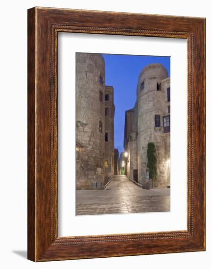 Old Roman Gate at Dawn, Gothic Quarter, Barcelona, Spain-Rob Tilley-Framed Photographic Print