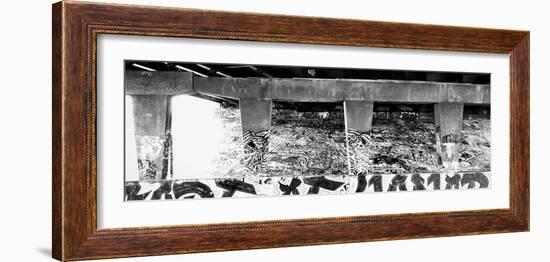 Old ruin with graffiti on wall, Chicago, Illinois, USA-Panoramic Images-Framed Photographic Print