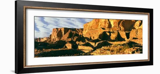 Old Ruins at Archaeological Site, Chetro Ketl, Chaco Culture National Historic Park-null-Framed Photographic Print