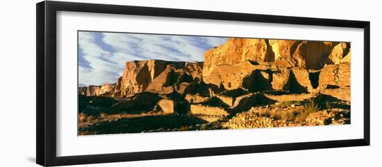 Old Ruins at Archaeological Site, Chetro Ketl, Chaco Culture National Historic Park-null-Framed Photographic Print