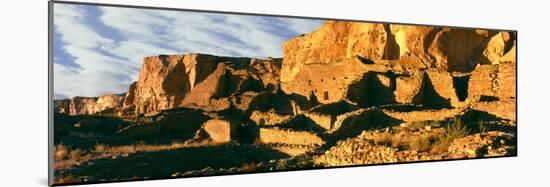 Old Ruins at Archaeological Site, Chetro Ketl, Chaco Culture National Historic Park-null-Mounted Photographic Print
