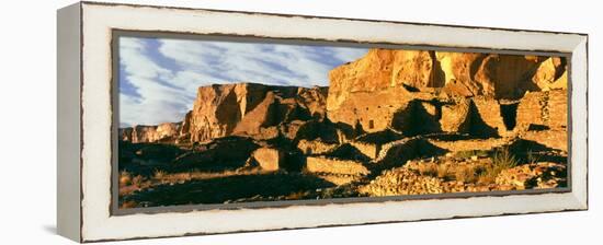 Old Ruins at Archaeological Site, Chetro Ketl, Chaco Culture National Historic Park-null-Framed Premier Image Canvas