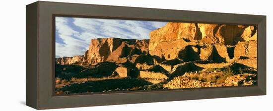 Old Ruins at Archaeological Site, Chetro Ketl, Chaco Culture National Historic Park-null-Framed Premier Image Canvas