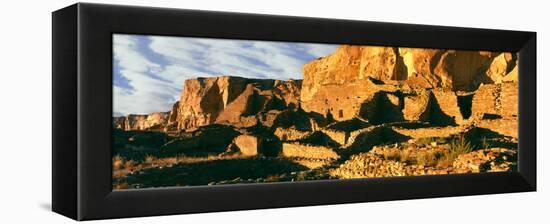 Old Ruins at Archaeological Site, Chetro Ketl, Chaco Culture National Historic Park-null-Framed Premier Image Canvas