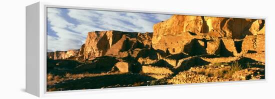 Old Ruins at Archaeological Site, Chetro Ketl, Chaco Culture National Historic Park-null-Framed Premier Image Canvas