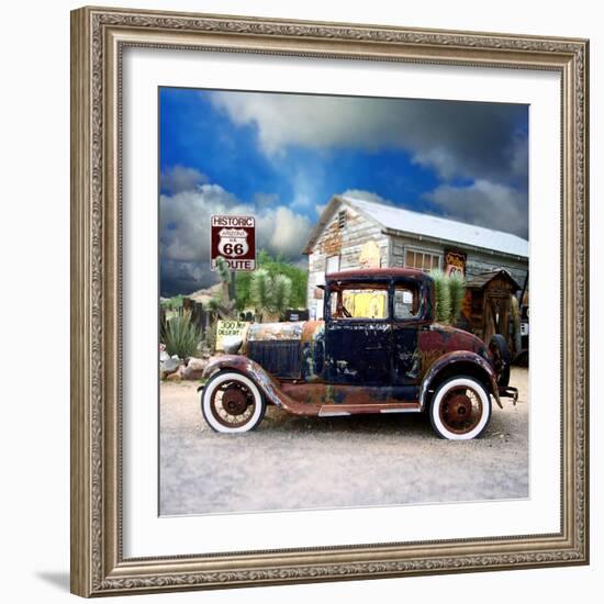 Old Rusty Car in America-Salvatore Elia-Framed Photographic Print