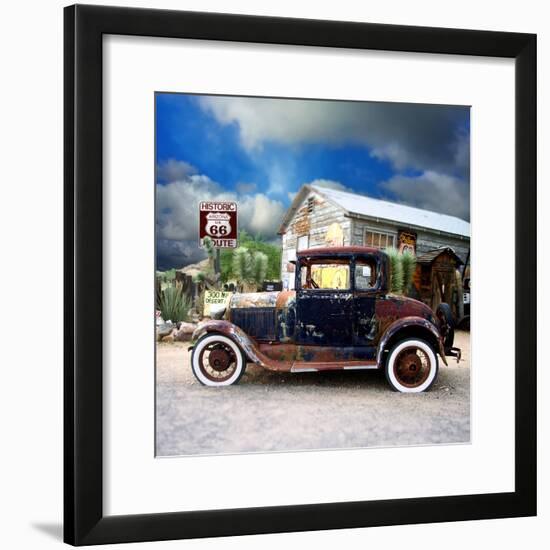 Old Rusty Car in America-Salvatore Elia-Framed Photographic Print