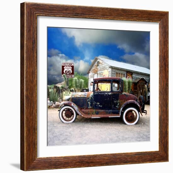 Old Rusty Car in America-Salvatore Elia-Framed Photographic Print