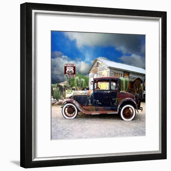 Old Rusty Car in America-Salvatore Elia-Framed Photographic Print