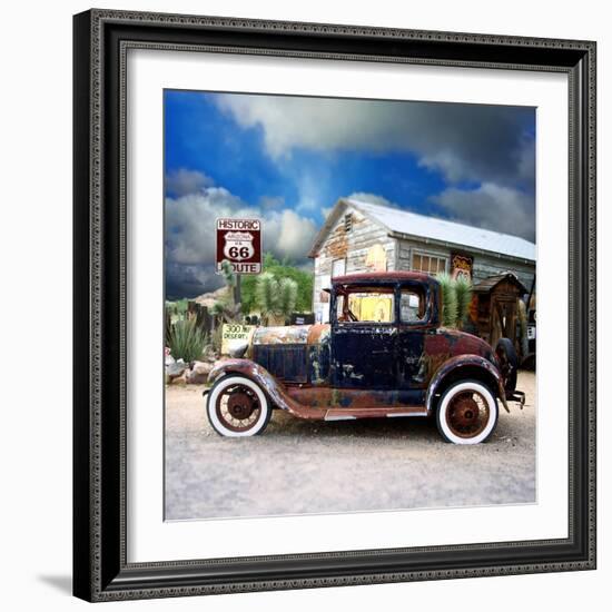 Old Rusty Car in America-Salvatore Elia-Framed Photographic Print