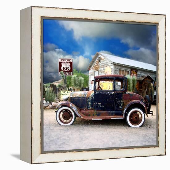 Old Rusty Car in America-Salvatore Elia-Framed Premier Image Canvas