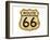 Old Rusty Route 66 Roadsign-null-Framed Art Print