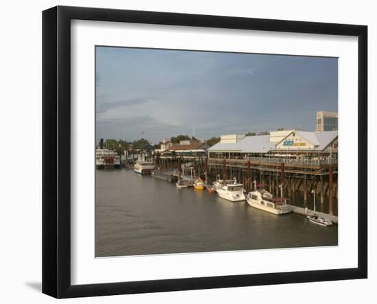 Old Sacramento Riverfront, Sacramento, California-Walter Bibikow-Framed Photographic Print