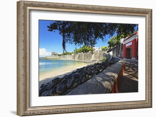 Old San Juan City Gate View, Puerto Rico-George Oze-Framed Photographic Print