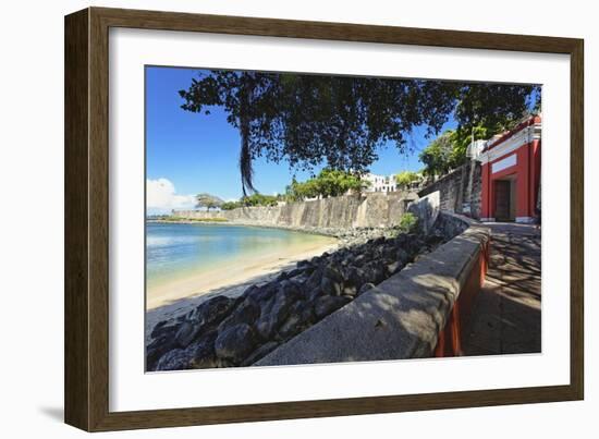 Old San Juan City Gate View, Puerto Rico-George Oze-Framed Photographic Print