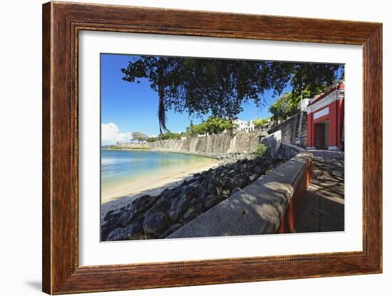 Old San Juan City Gate View, Puerto Rico-George Oze-Framed Photographic Print