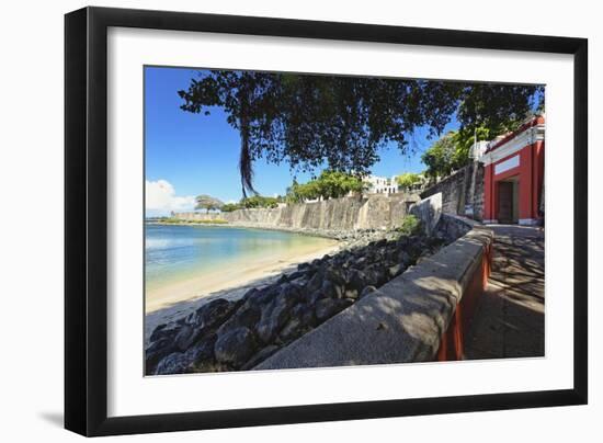 Old San Juan City Gate View, Puerto Rico-George Oze-Framed Photographic Print