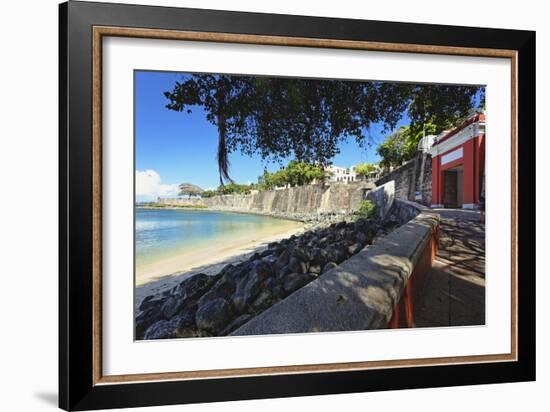 Old San Juan City Gate View, Puerto Rico-George Oze-Framed Photographic Print