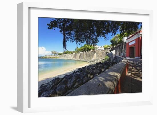 Old San Juan City Gate View, Puerto Rico-George Oze-Framed Photographic Print