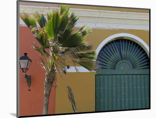 Old San Juan Façade, San Juan, Puerto Rico, USA, Caribbean-Kymri Wilt-Mounted Photographic Print